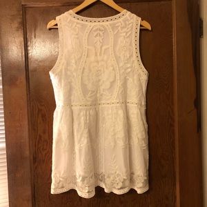 White lace tunic